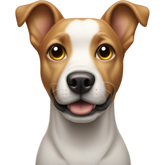 Dog with robot arms and antenas for ears emoji