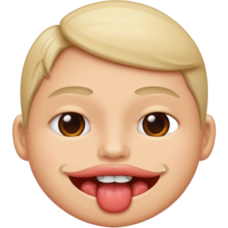 Biting lip emoji