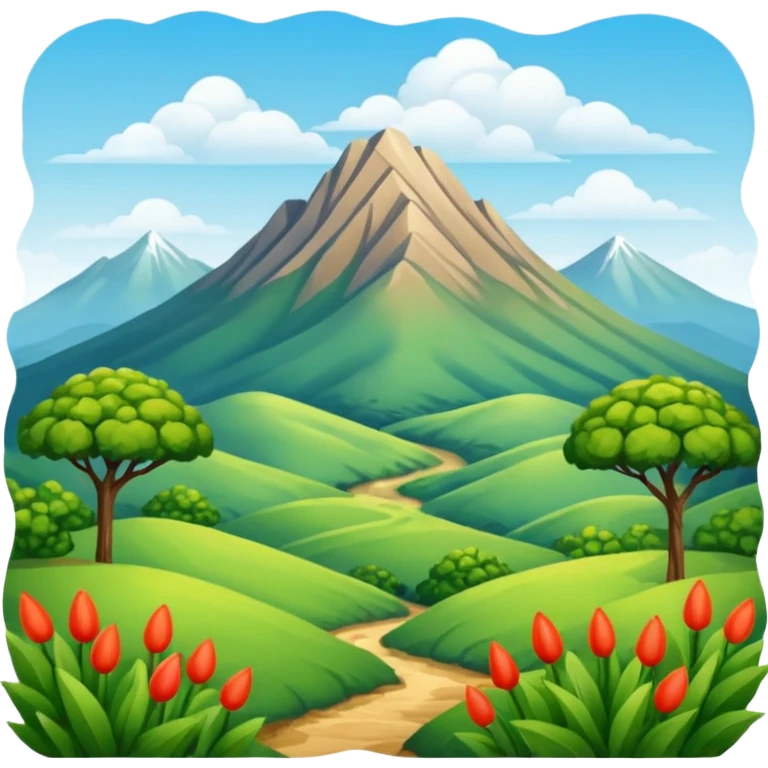 Montaña y paisaje emoji