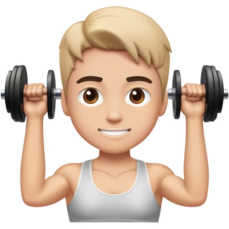 Me lifting weights  emoji