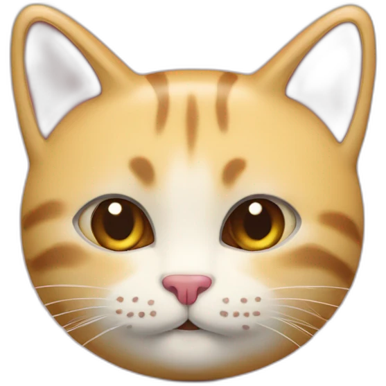 Pâte de chat qui forme un coeur emoji