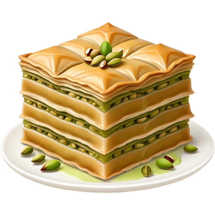 Turkish Food a  name is “Soğuk Baklava” emoji