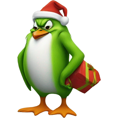 grinch penguin emoji