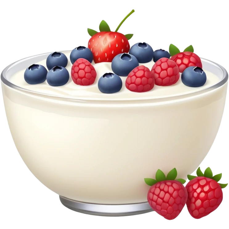 Yogurt and fruit bowl  emoji