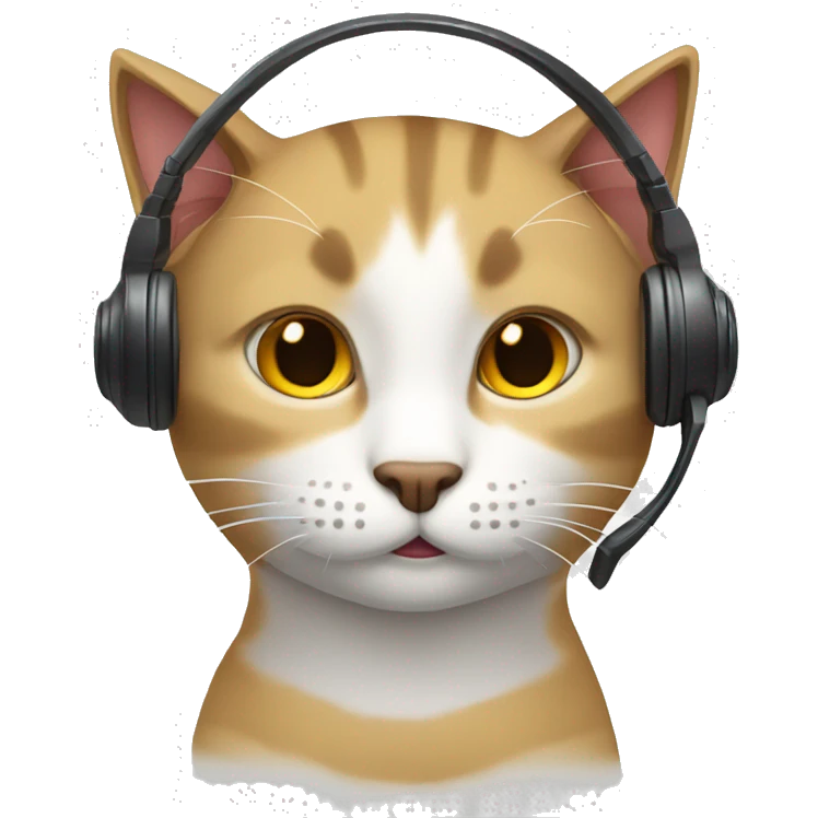 gato com fone  emoji