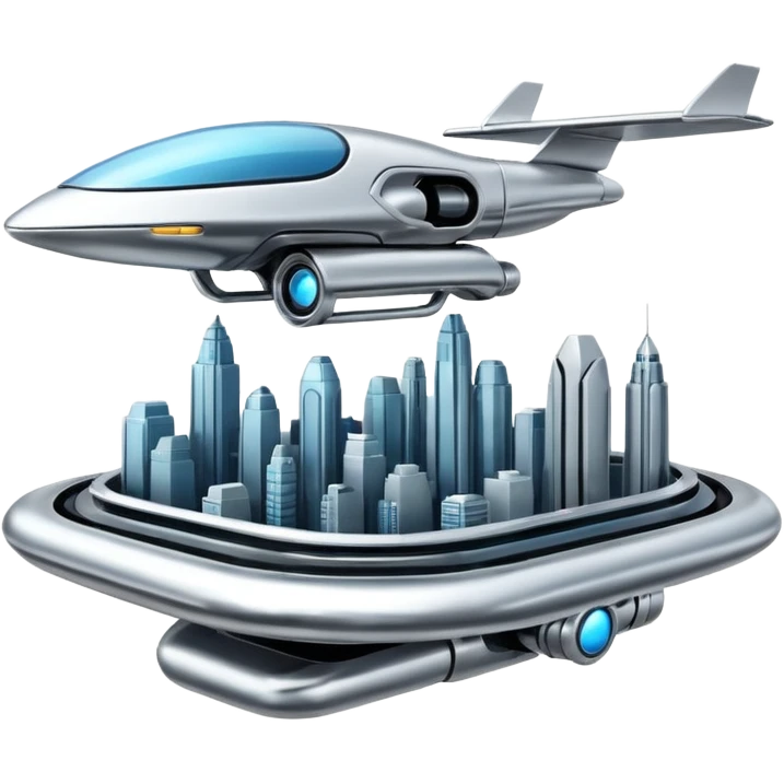Flying city emoji