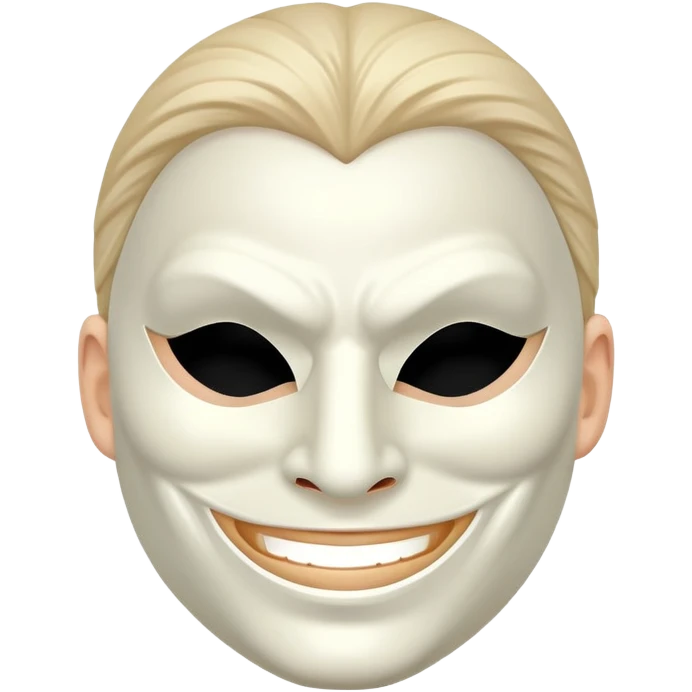 masked man, evil, smile emoji