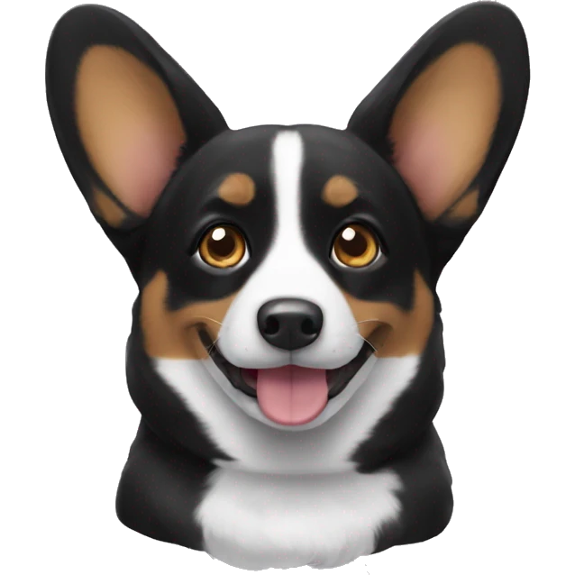 Black corgi emoji
