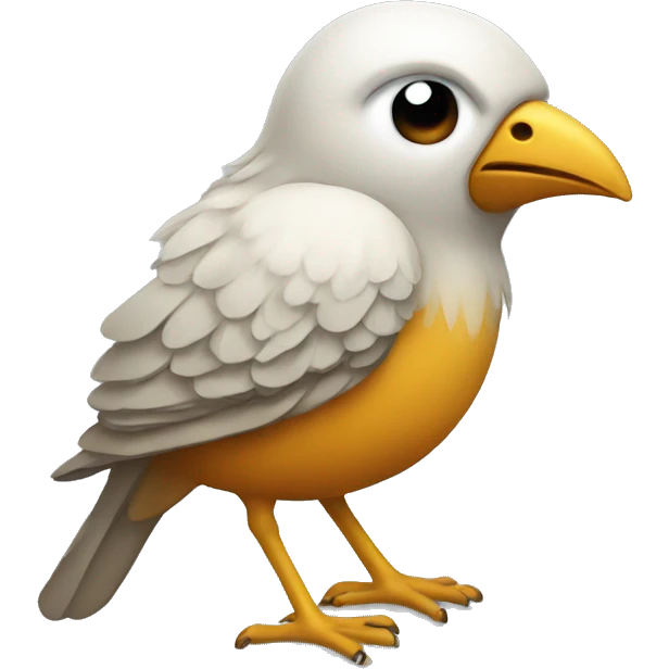 Bird which is ill  emoji