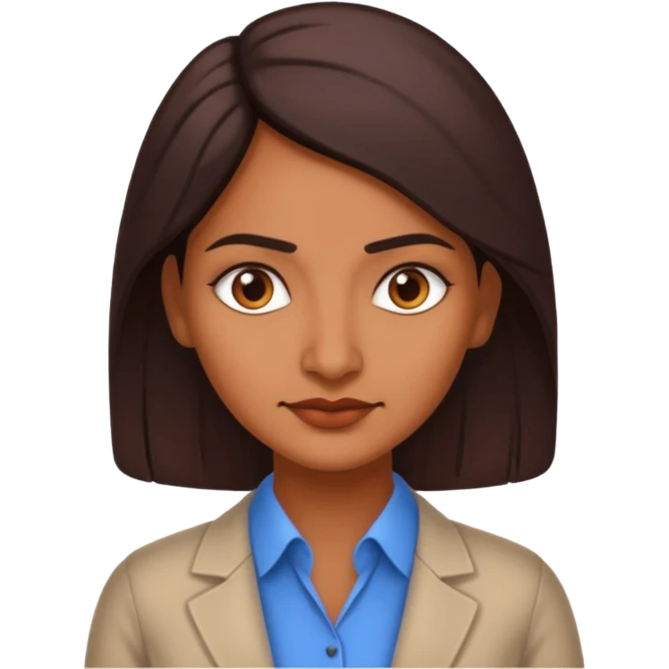 Mean and snarky Indian woman who is a product manager at a Gen AI company emoji