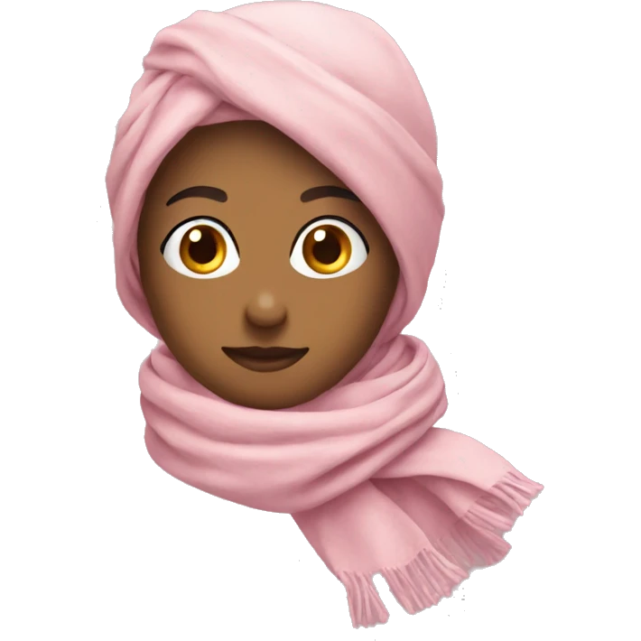 Light pink scarf emoji