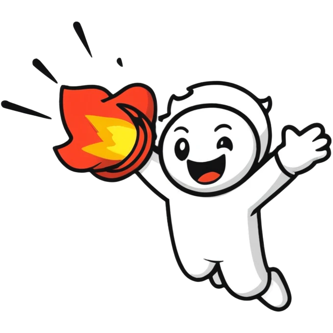 A man exploding with joy emoji