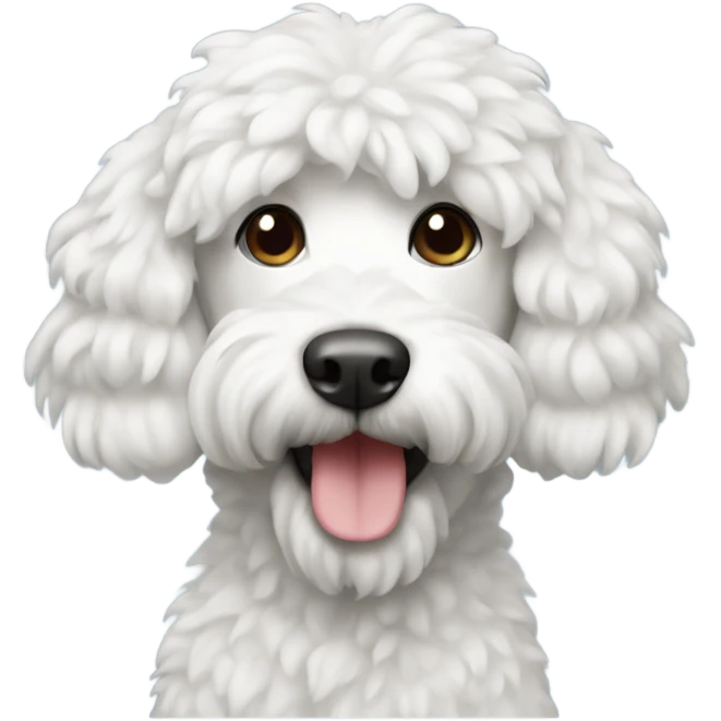 Caniche blanco  emoji