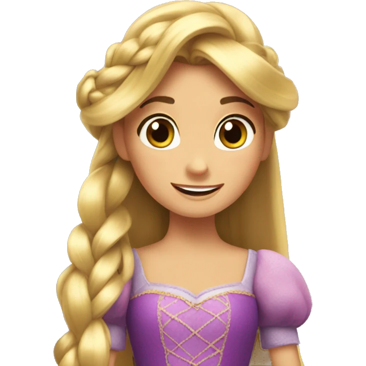 Emoji de la princesa Rapunzel  emoji