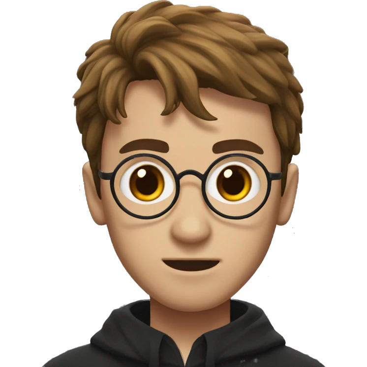 Harry potter with scar on forehead emoji
