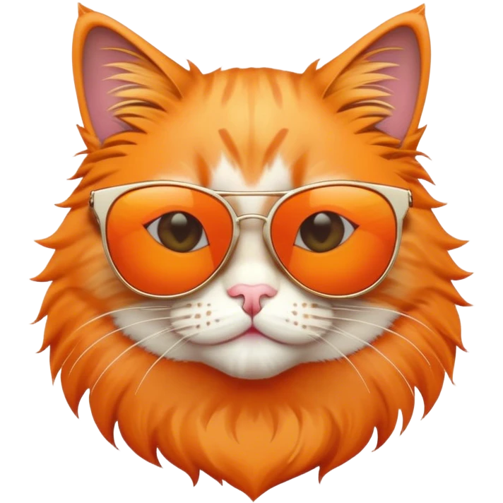 Cat dewith sunglasses emoji