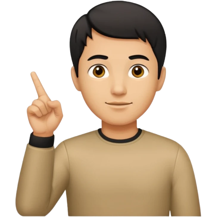 Mano señalando arriba emoji