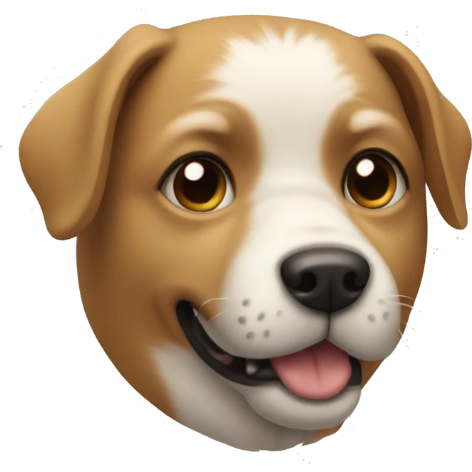 Dog with uhga emoji