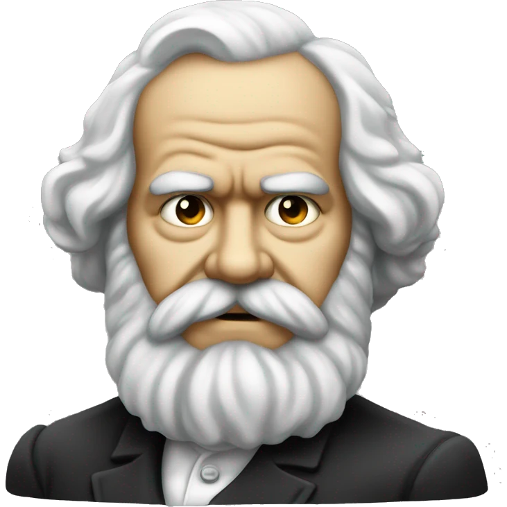 a karl marx thinking emoji emoji