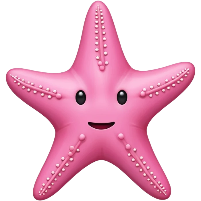  pink starfish with no face emoji