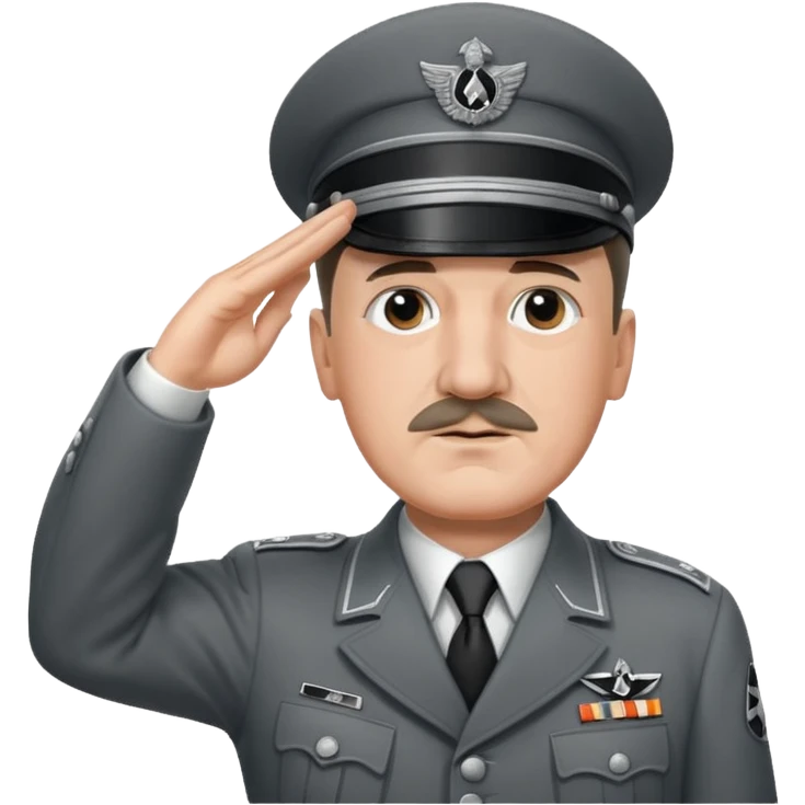Hitler saluting emoji