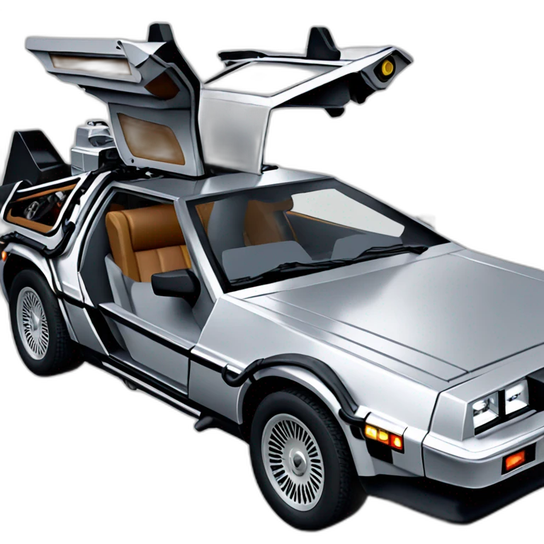 back to the future delorean emoji