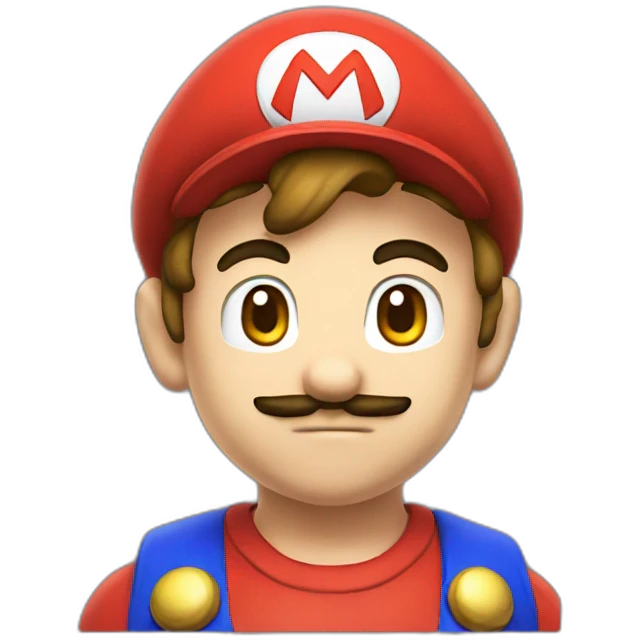 Super Mario as anime emoji