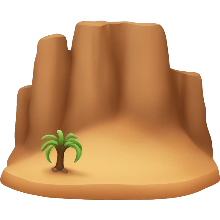 Brown desert  emoji