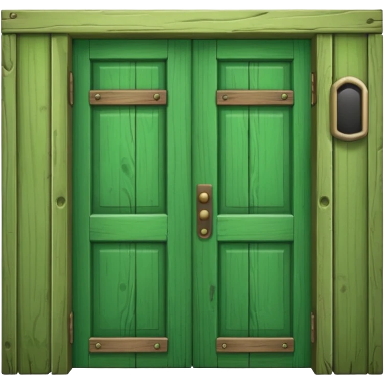 A green door emoji