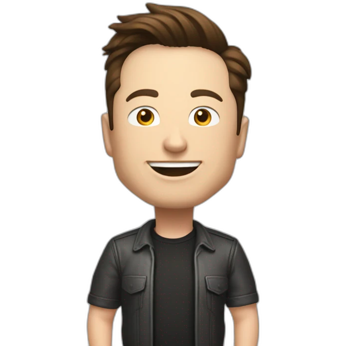 Elon Musk qui joue au jeu vidéo emoji