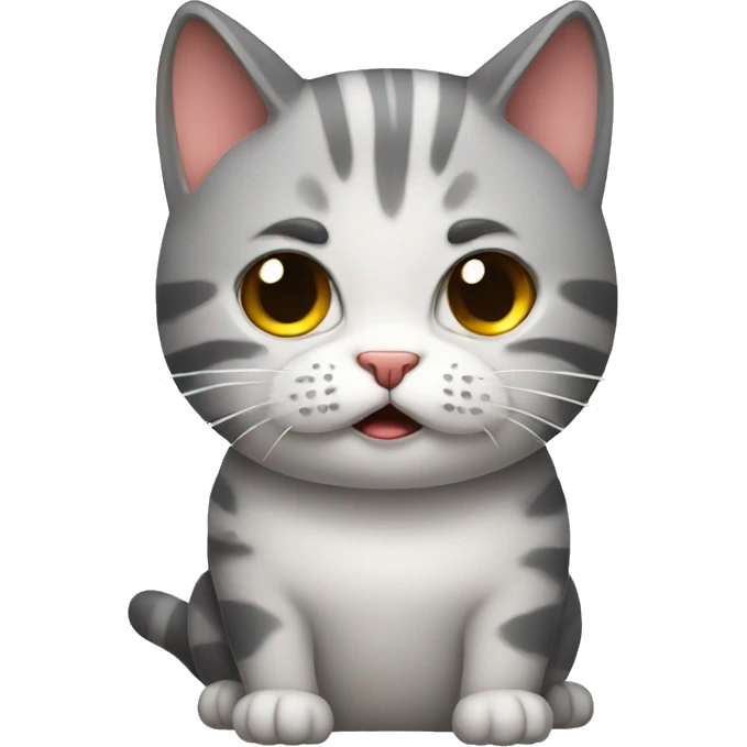 Irritated cat emoji