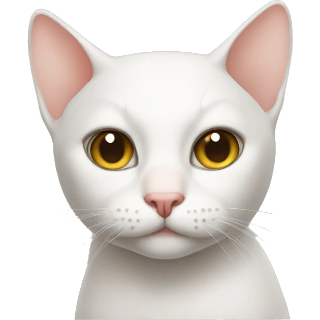a bald cat emoji
