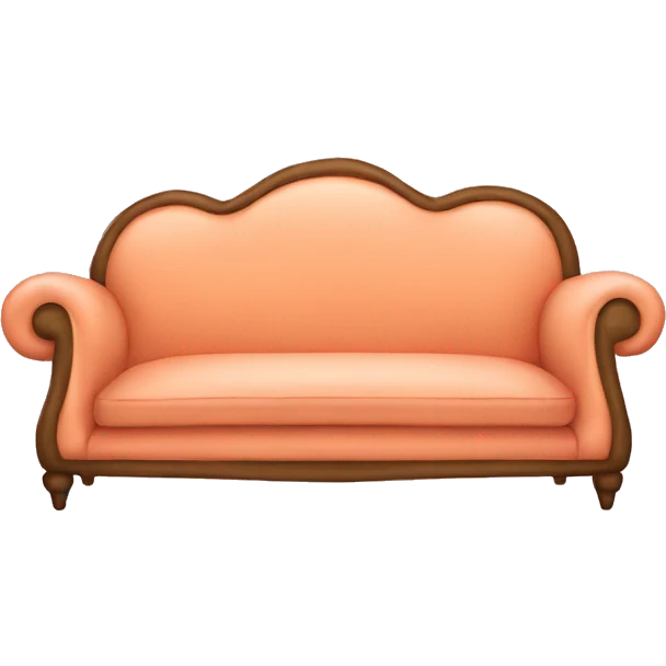 Peach sofa emoji