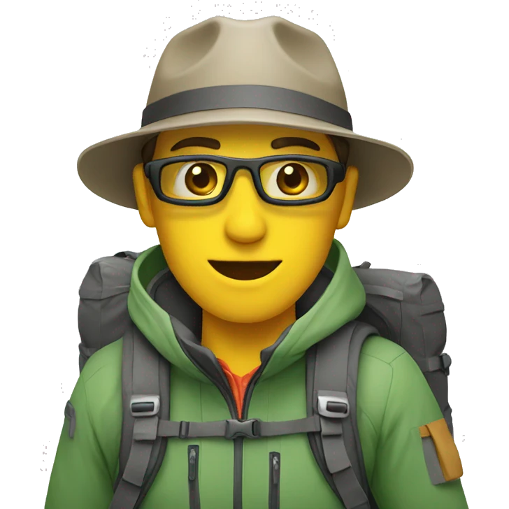mountain tourist emoji