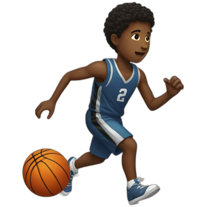 black-kid-playing-basketball-on-street emoji