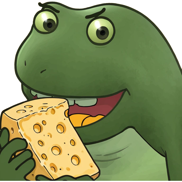 Person eating cheese emoji