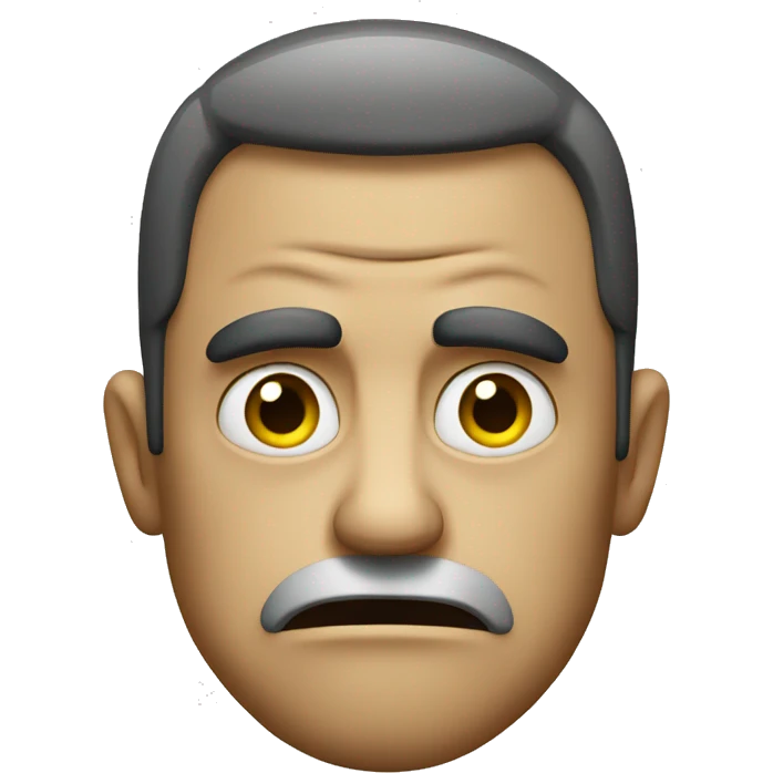 A angry sad man emoji