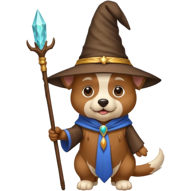 Dog wizard emoji