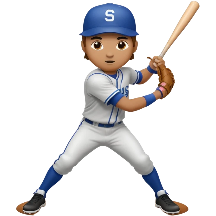 Baseball Player Center Fill emoji