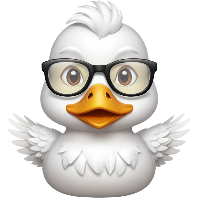 duck with glasses emoji