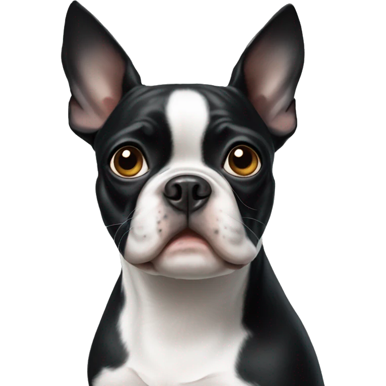 Boston terrier head tilt emoji