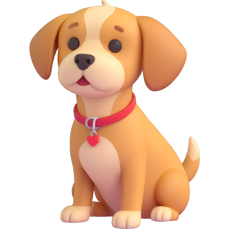a dog emoji