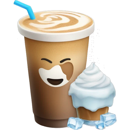 Ice latte emoji