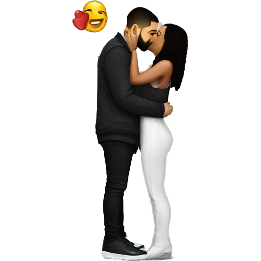drake kissing elon emoji