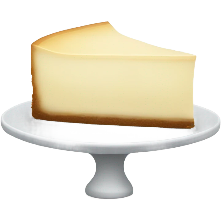 Plain whole cheesecake emoji