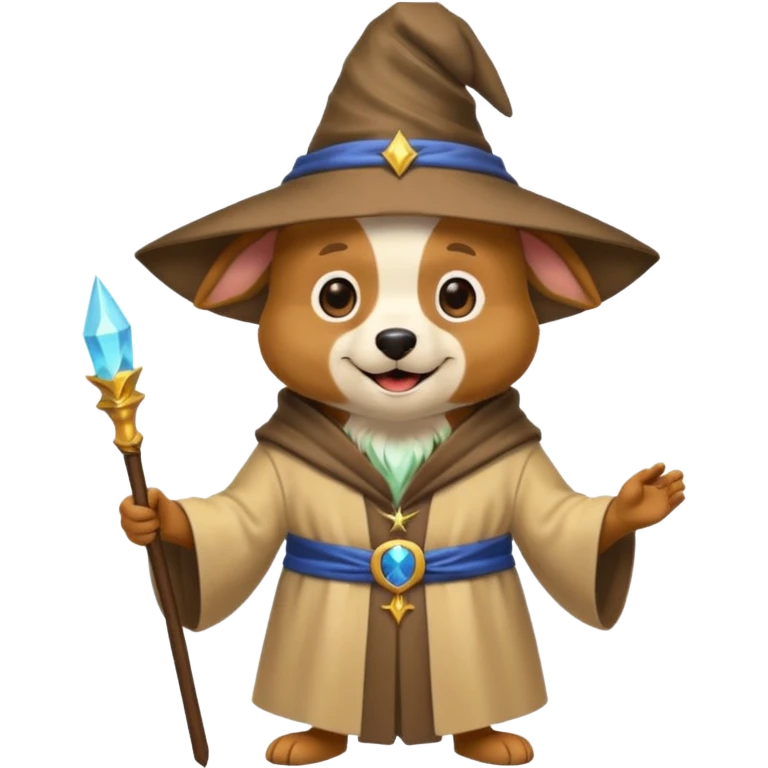 Dog wizard emoji