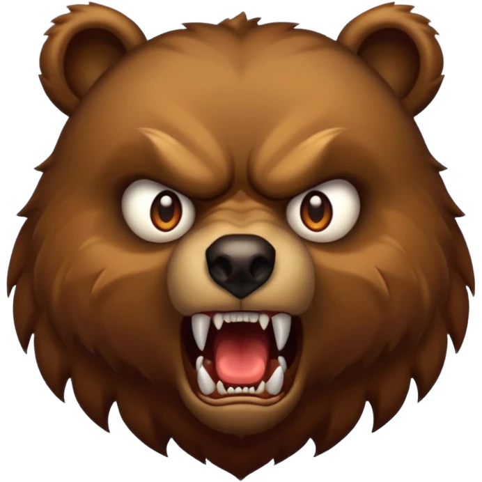 scary bear emoji