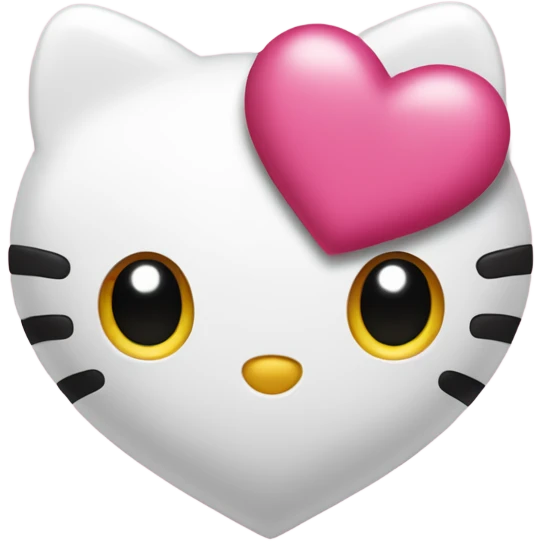 Hello kitty love heart  emoji