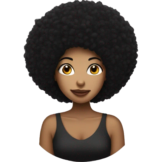 Light Woman with black afro hair kissing emoji