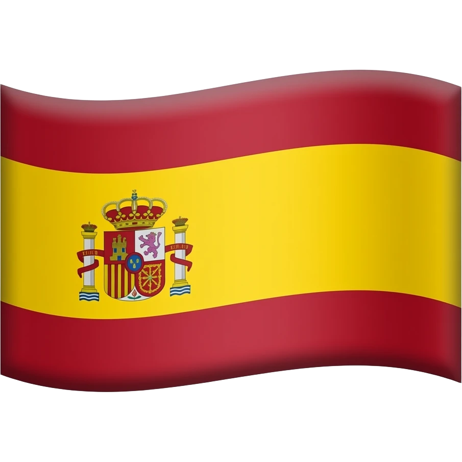 Bandera republicana de España, con colores rojo amarillo y lila emoji